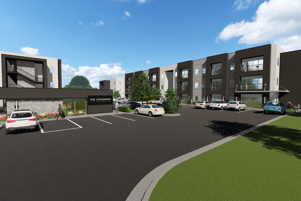A multifamily apartment complex is planned for dog lovers at 3080 E. Cherry St.